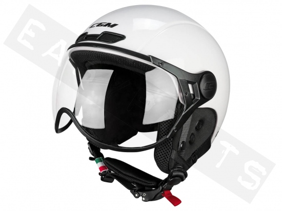 Helmet E-Bike CGM 801A EBI MONO white (shaped visor)